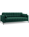 Mamaia 3-personers sofa i polyester B177 x D92 cm - Sort/Grøn