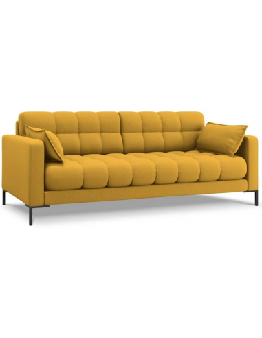 Billede af Mamaia 3-personers sofa i polyester B177 x D92 cm - Sort/Gul