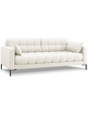 Mamaia 3-personers sofa i polyester B177 x D92 cm - Sort/Lys beige