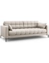 Mamaia 3-personers sofa i polyester B177 x D92 cm - Sort/Beige