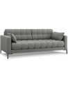 Mamaia 3-personers sofa i polyester B177 x D92 cm - Sort/Grå