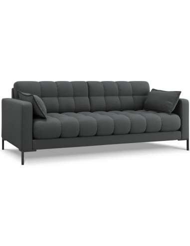Mamaia 3-personers sofa i polyester B177 x D92 cm – Sort/Mørkegrå