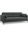 Mamaia 3-personers sofa i polyester B177 x D92 cm - Sort/Mørkegrå