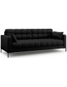 Mamaia 3-personers sofa i polyester B177 x D92 cm - Sort/Sort