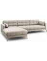 Mamaia venstrevendt chaiselong sofa i polyester B293 x D185 cm - Guld/Beige