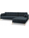 Mamaia højrevendt chaiselong sofa i polyester B293 x D185 cm - Guld/Blå