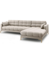Mamaia højrevendt chaiselong sofa i polyester B293 x D185 cm - Guld/Beige