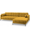 Mamaia højrevendt chaiselong sofa i polyester B293 x D185 cm - Sort/Gul