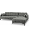 Mamaia højrevendt chaiselong sofa i polyester B293 x D185 cm - Sort/Grå