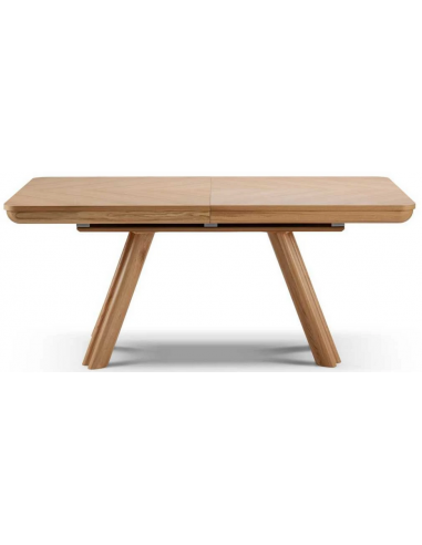 Se Howard spisebord med udtræk i egetræ og egetræsfinér 180 - 380 x 100 cm - Eg hos Lepong.dk