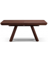 Howard spisebord med udtræk i egetræ og egetræsfinér 180 - 380 x 100 cm - Mørkebrun