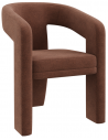 Apex spisebordsstol i tekstil H81,5 cm - Rødbrun