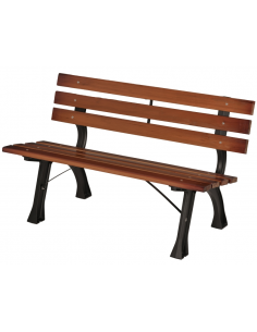 Havebænk i aluminium og...