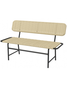 Havebænk i stål og...