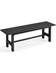Havebænk i metal og HDPE...