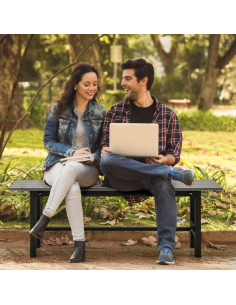 Havebænk i metal og HDPE... 2