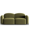 Blair 2-personers sofa i velour B194 x D87 cm - Lysegrøn