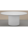Vaaraa rundt spisebord i fiberglas og fiberbeton Ø140 cm - Mat hvid