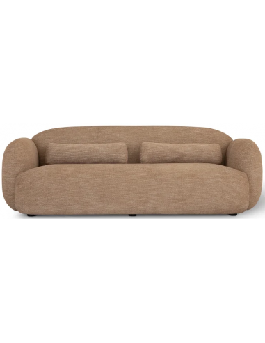 Luusar 3-personers sofa i polyester og træ B233 x 96 cm – Lysebrun