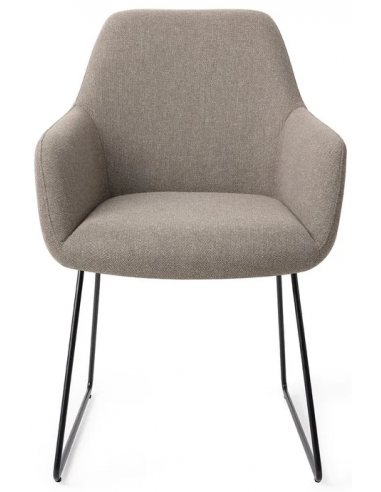 Se Hiroo spisebordsstol H84 cm polyester - Sort/Tågegrå hos Lepong.dk