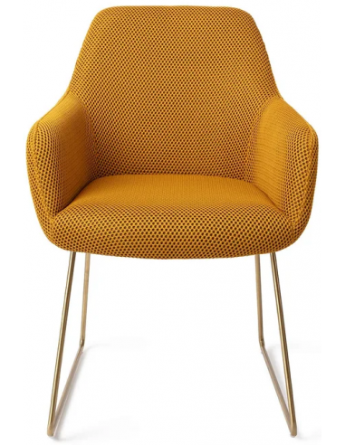 Billede af Hiroo spisebordsstol H84 cm polyester - Guld/Groovy gul
