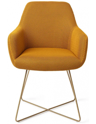 Billede af Hiroo spisebordsstol H84 cm polyester - Guld/Groovy gul