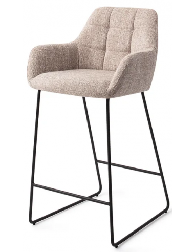 Billede af Noto barstol i polyester H89 cm - Sort/Beige