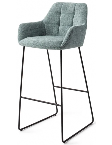 Billede af Noto barstol i polyester H99 cm - Sort/Teal