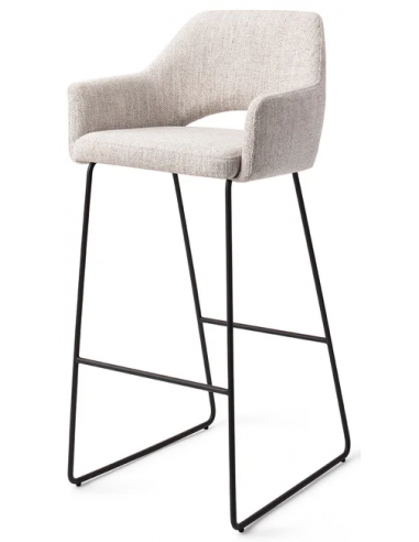 Billede af Yanai barstol i polyester H100 cm - Sort/Lysegrå