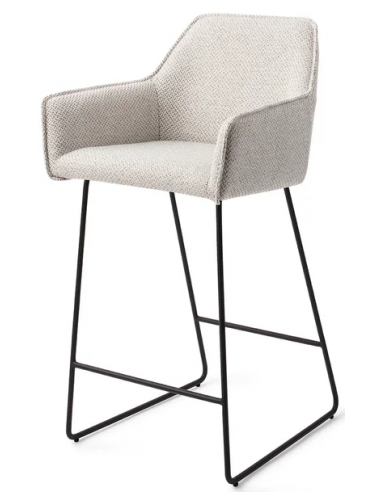 Billede af Hofu barstol i polyester H90 cm - Sort/Lysegrå