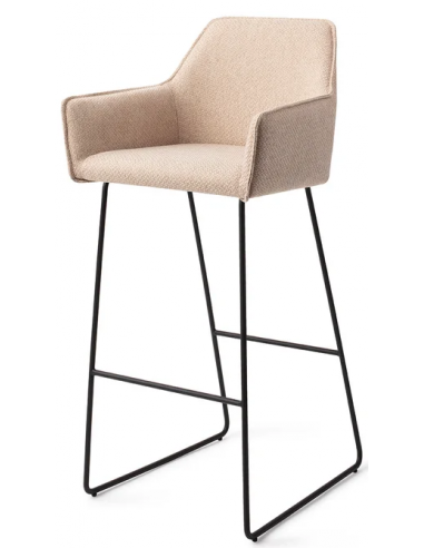 Billede af Hofu barstol i polyester H100 cm - Sort/Lys beige