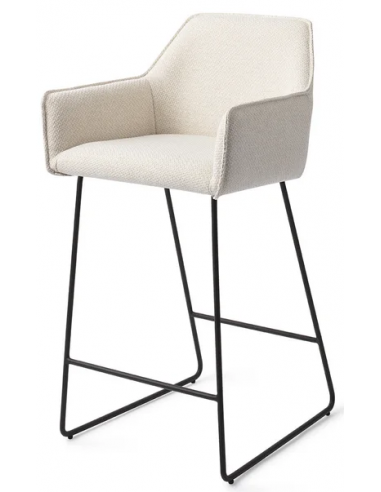 Billede af Hofu barstol i polyester H90 cm - Sort/Creme