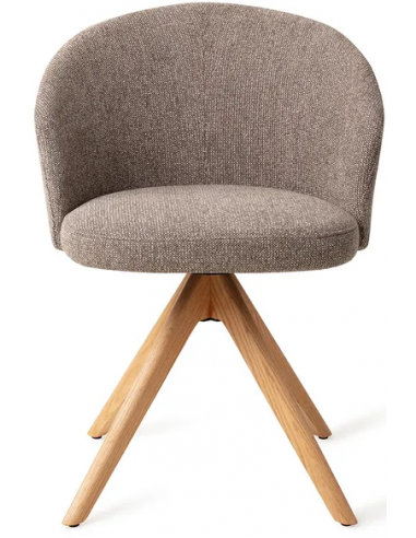 Se Niimi rotérbar spisebordsstol i polyester H82 cm - Eg/Greige hos Lepong.dk