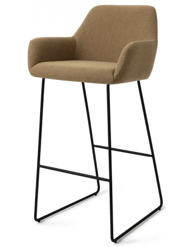 Billede af Hiroo barstol i polyester H102 cm - Sort/Greige