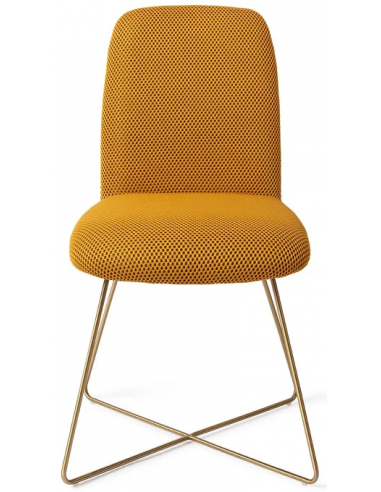 Billede af Taiwa spisebordsstol H85 cm polyester - Guld/Groovy gul