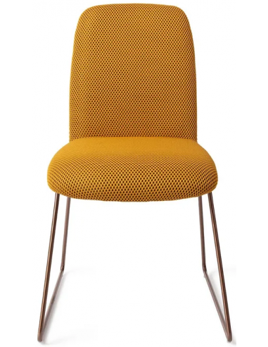 Billede af Taiwa spisebordsstol H85 cm polyester - Rødguld/Groovy gul