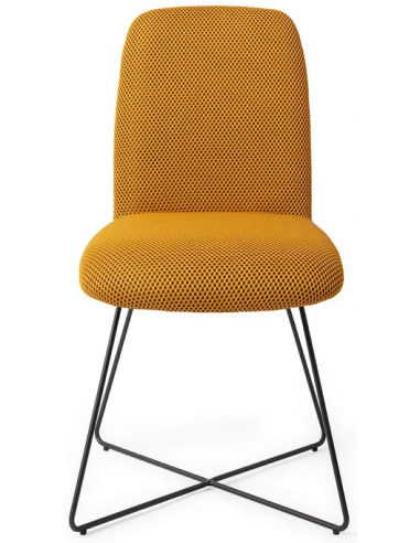 Billede af Taiwa spisebordsstol H85 cm polyester - Sort/Groovy gul