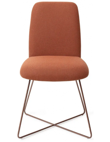 Billede af Taiwa spisebordsstol H85 cm polyester - Rødguld/Terracotta
