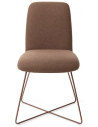 Taiwa spisebordsstol H85 cm polyester - Rødguld/Brun