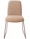 Taiwa spisebordsstol H85 cm polyester - Rødguld/Beige