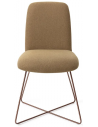 Taiwa spisebordsstol H85 cm polyester - Rødguld/Greige