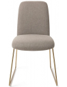 Taiwa spisebordsstol H85 cm polyester - Guld/Tågegrå