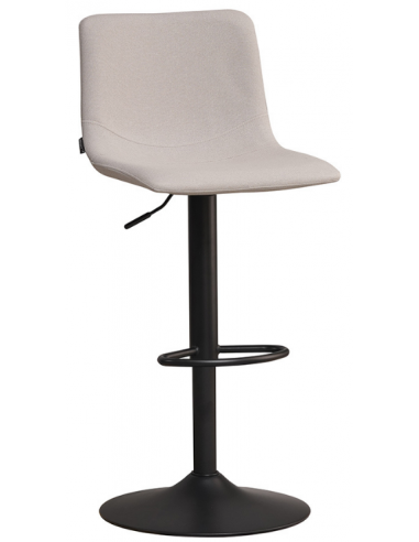 Se Eva barstol i metal og genanvendt polyester H89 - 110 cm - Sort/Grå hos Lepong.dk