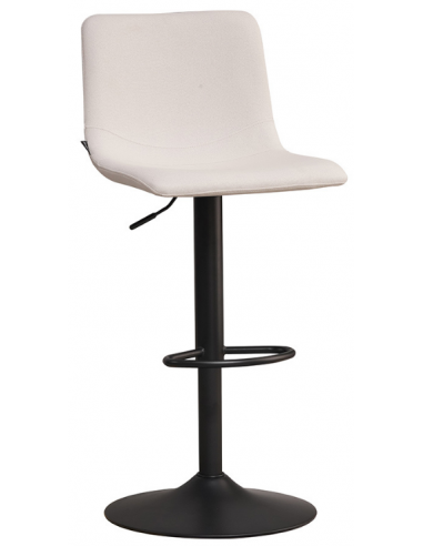 Billede af Eva barstol i metal og genanvendt polyester H89 - 110 cm - Sort/Beige