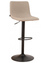 Eva barstol i metal og genanvendt polyester H89 - 110 cm - Sort/Taupe