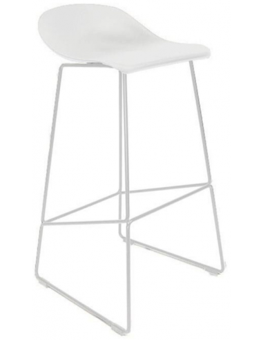 Se Erica barstol i metal og polypropylen H89 cm - Hvid hos Lepong.dk