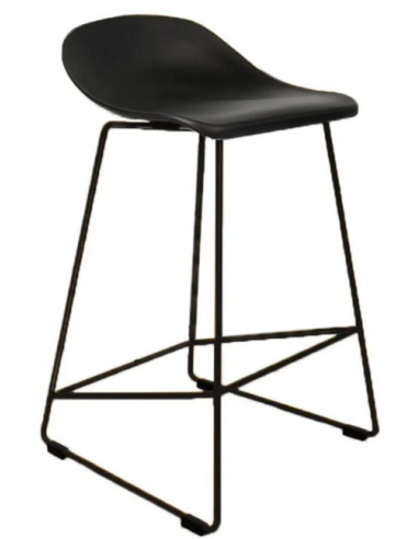 Billede af Erica barstol i metal og polypropylen H79 cm - Sort