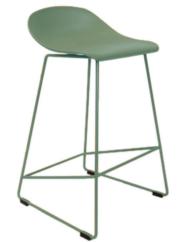 Billede af Erica barstol i metal og polypropylen H79 cm - Grøn