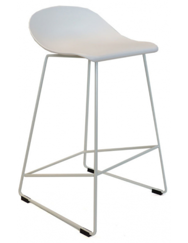 Se Erica barstol i metal og polypropylen H79 cm - Hvid hos Lepong.dk