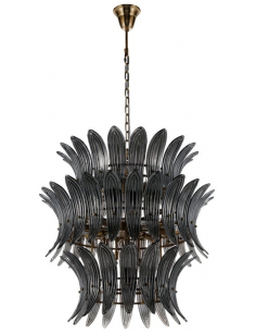 Salina Lysekrone i stål og... 2